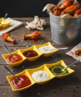 3-Compartment Sauce Serving Dish