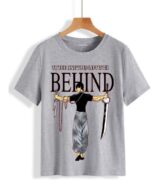 Men Grey Printed T-Shirt With Anime Design