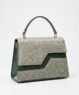 Elegant Textured Flap Handbag for Women