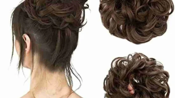 Messy Synthetic Bun Scrunchie