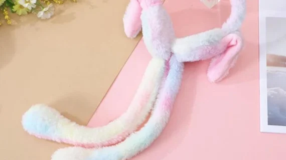 Plush Bunny Ear Headband