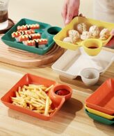 Serving Platter Set with Dip Bowl