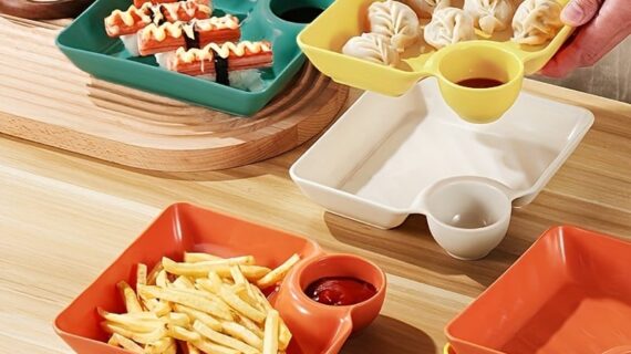 Serving Platter Set with Dip Bowl