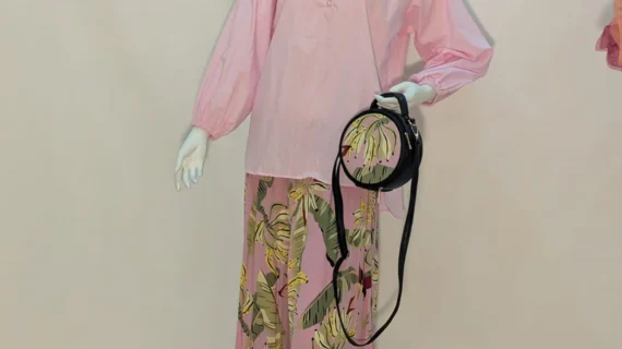 Tropical Print Suit Set